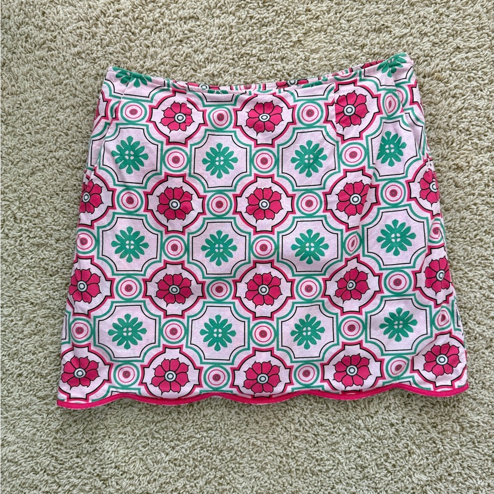 Golftini Skirt Skort Pink Green Mrs. Brightside Size 2